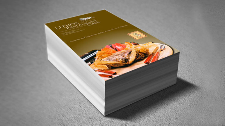 Read more about the article Φυλλάδιο Α5 Εστιατορίου LITHOS